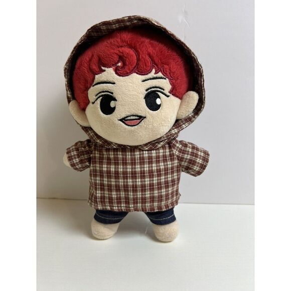 23cm KPOP EXO Plush OHH Sehun Doll Stuffed Toy w/clothes Oh SeHun Original Red - Picture 8 of 10